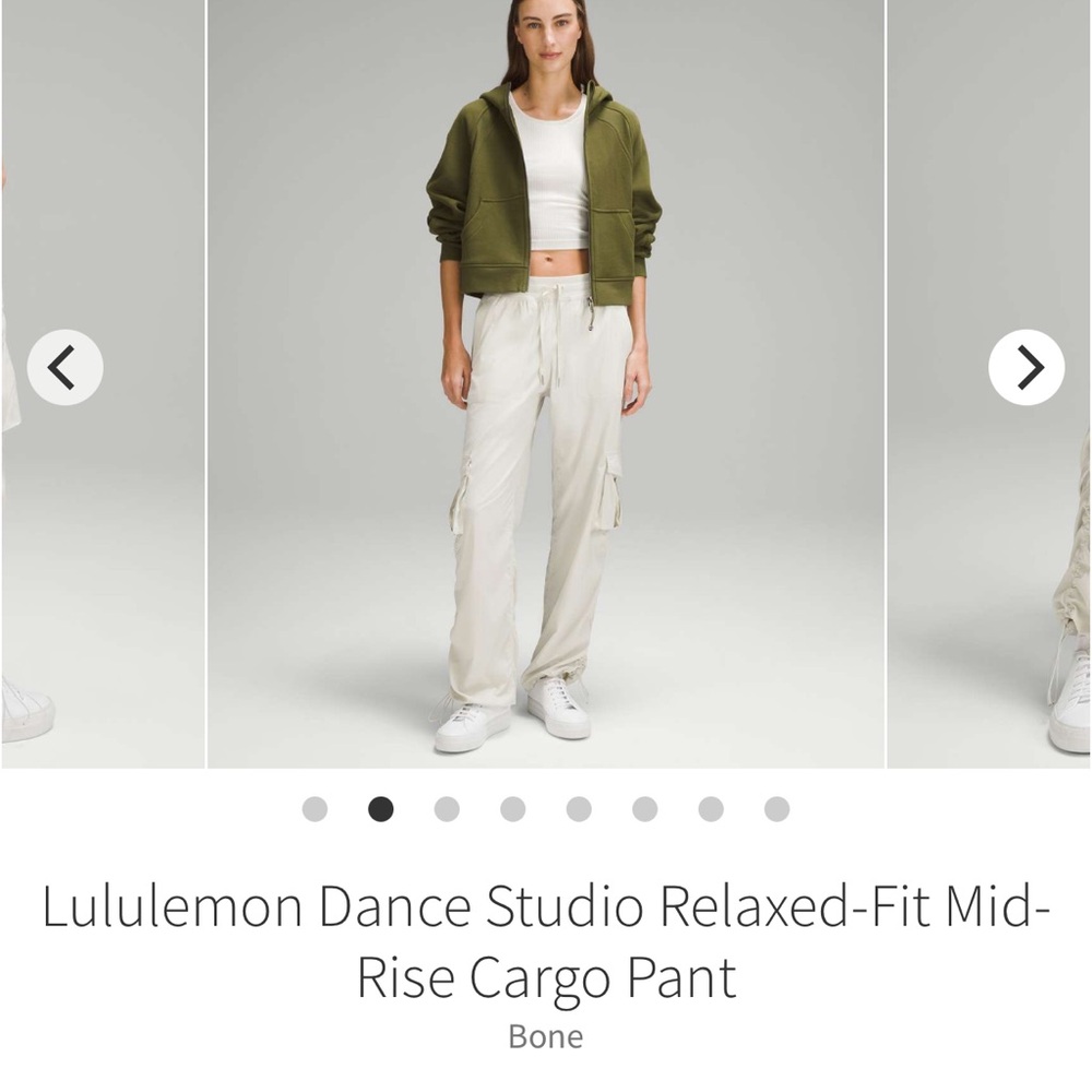 New with tags! Lululemon Dance Studio Relaxed-Fit Mid-Rise Cargo Pant Bone XL